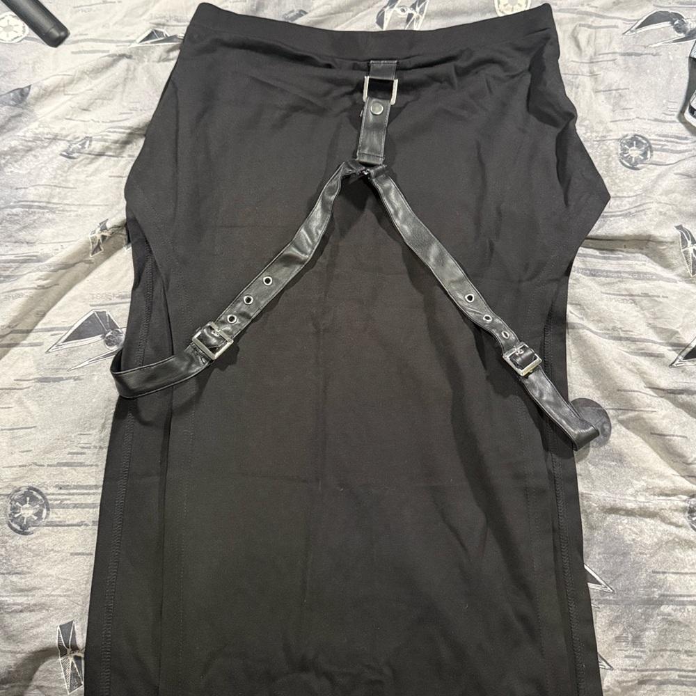 KILLSTAR DIVISION BUCKLED MAXI SKIRT SZ XL EUC - Picture 6 of 6